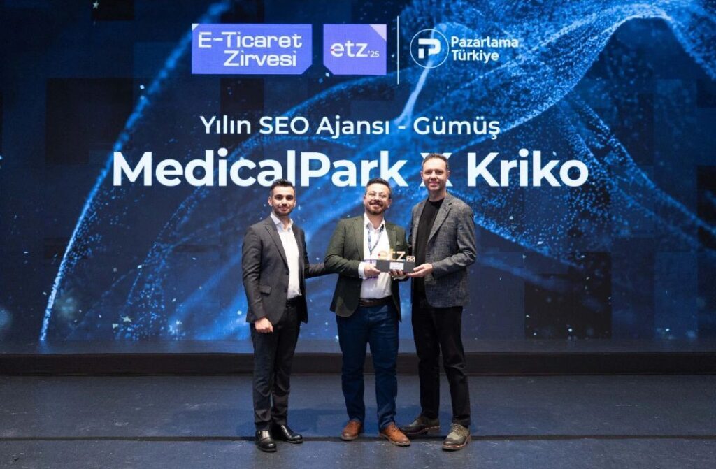 Kriko Wins “SEO Agency of the Year” Award with Medical Park SEO Project