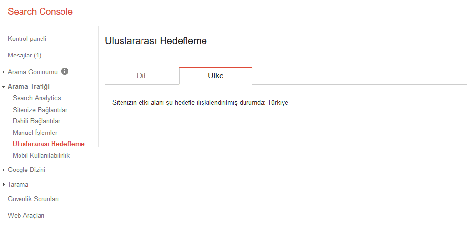 Coğrafi Hedef Yapılandırması