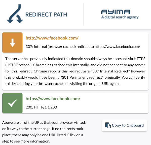 HTTP Durum Kodu Ayima Redirect Path